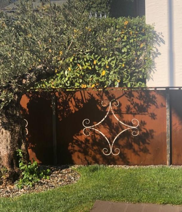 Recinzioni in corten taglio laser