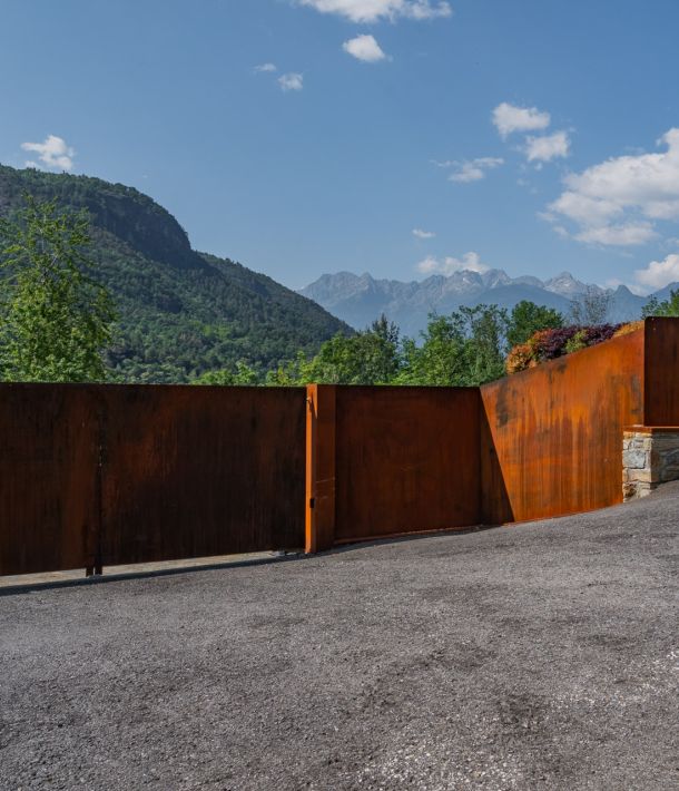 cancello in corten