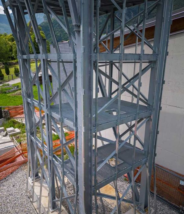 parete arrampicata esterna